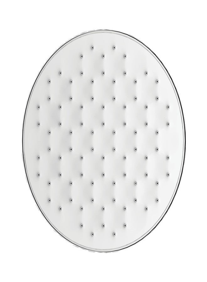 رأس دش مطري علوي دائري من هيندوير، بقطر 225 مم، مصنوع من مادة ABS، سهل التنظيف، ذو تدفق واحد، بلمسة نهائية من الكروم.